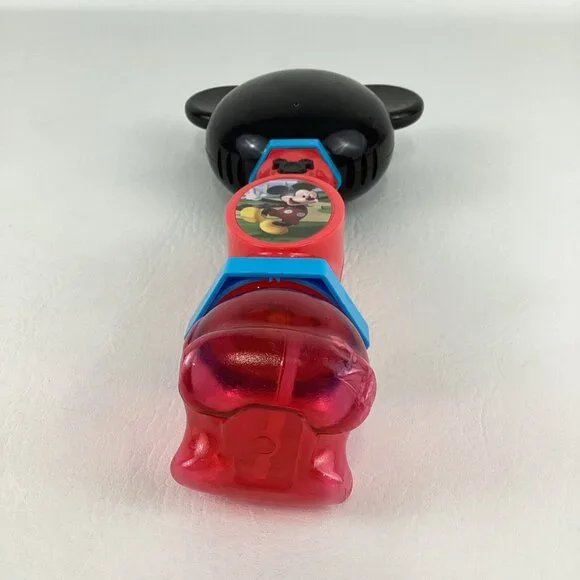 Disney Mickey Mouse Lights Sounds Magical Bubble Wand Musical Toy Easy Grip - Picture 5 of 6